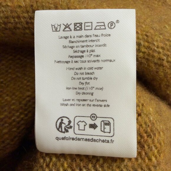 Sézane Samuel JumperMustard Knit Sleeveless Sweater Vest XXL - Picture 3 of 11